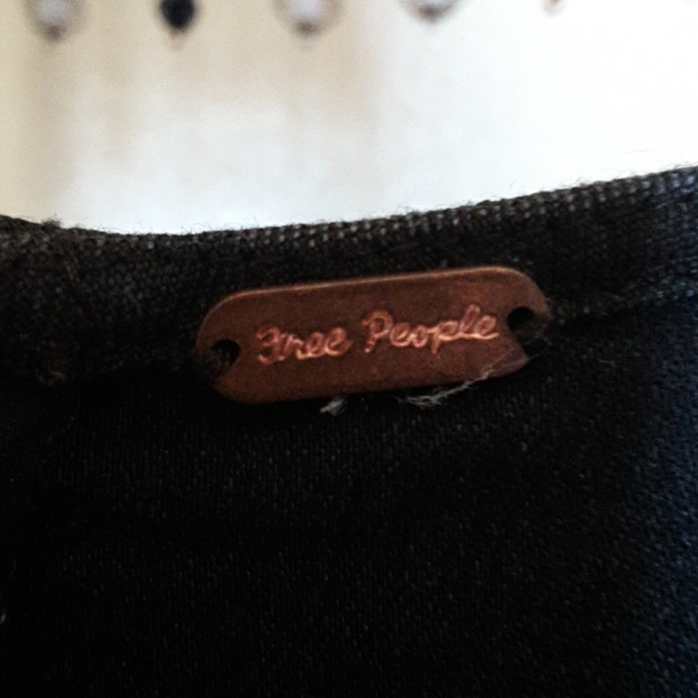 black denim midi dress